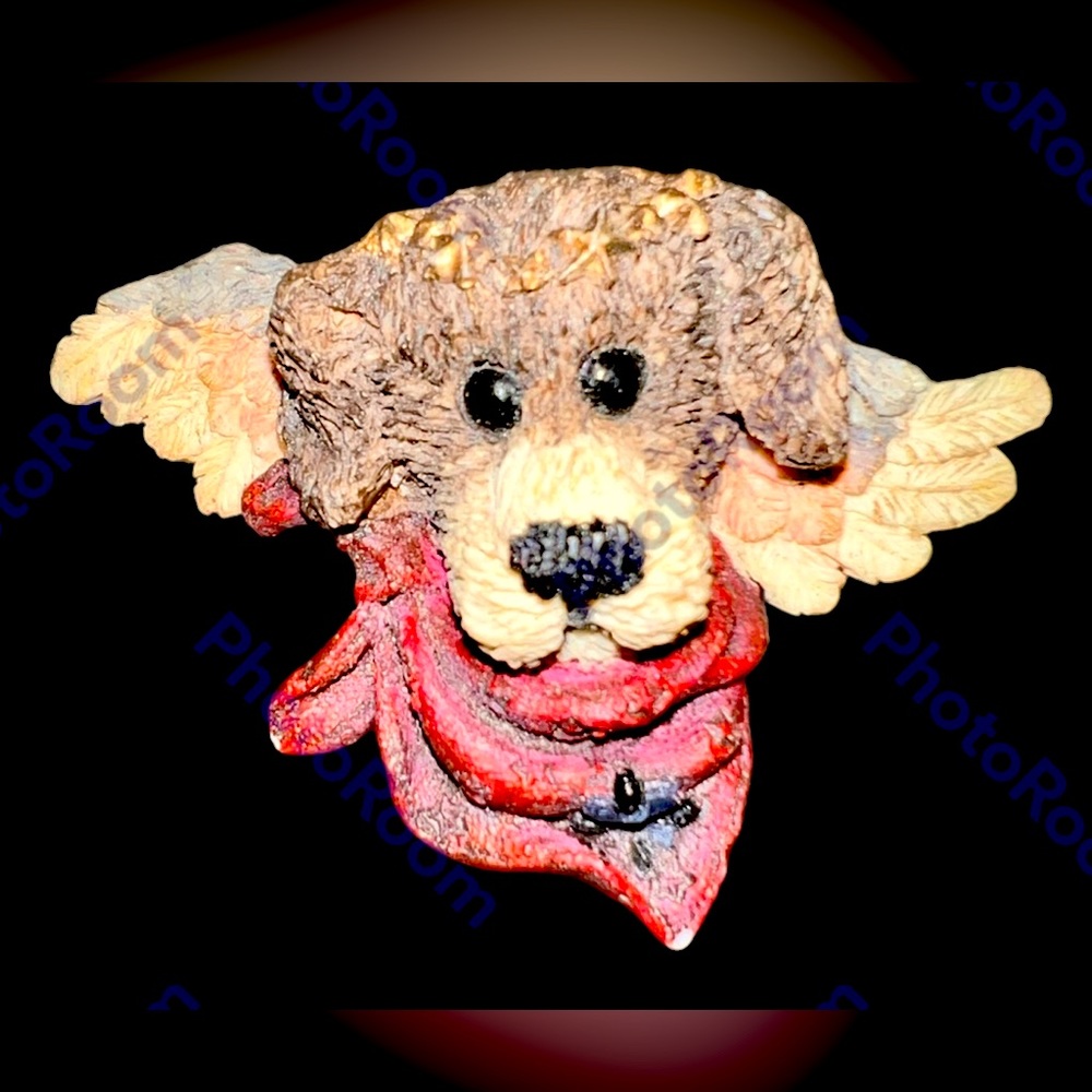 NWOT VINTAGE BOYDS BEARS DOG PUPPY ANGEL PIN BROOCH